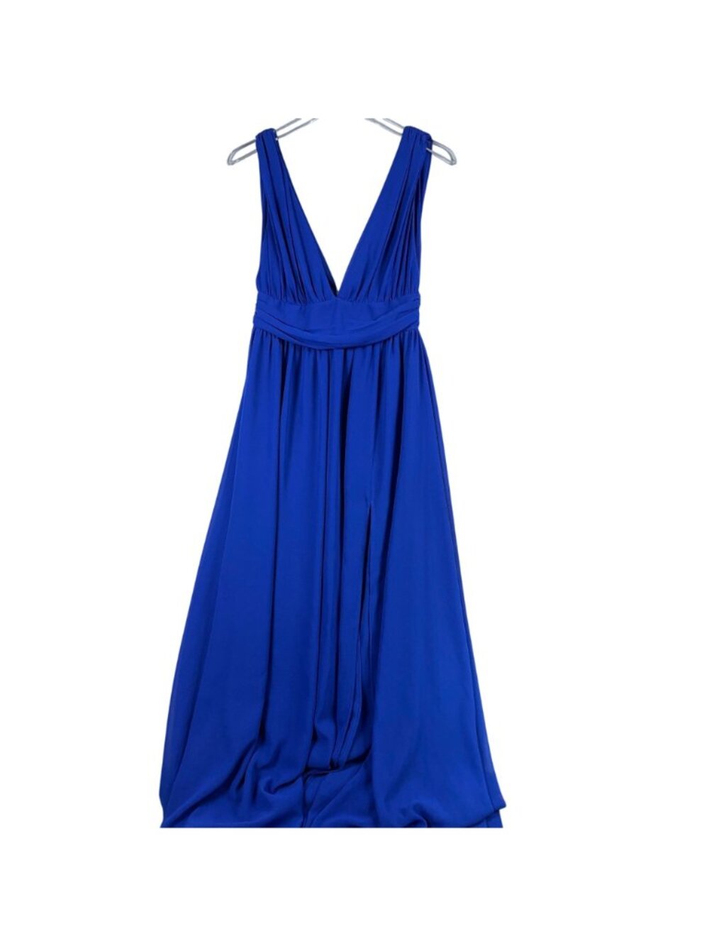 Lulus Maxi Dress Size Medium Heavenly Hues Royal Blue V Neck Fully lined - Picture 8 of 16